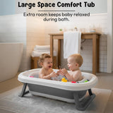 TP Foldable Baby Bath Tub for 0-5 Years | Portable Kids Bath Tub with Anti-Slip Legs | Baby Shower Tub for Newborn & Toddlers