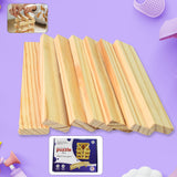 Wooden Pattern Brain Puzzles for Kids & Adults: Challenge Wooden Puzzle Games for Family Party Favors - Brain Games for Kids & Toddlers, 20 Pcs Wooden Strips, 40 Pattern Cards (1 Set)