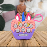 Mini Game Keychain, hack a Mole Memory Game, Light Up Pop Game Sensory Toys, Mini Push Bubbles Game with Keychain & Music Game, Multiple Game Modes Fast Push Game Toddler Toys for 3+ Years (1 Pc)