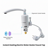 WK Instant Electric Mini Geyser Tap – Fast Heating, Instant Hot and Cold Water Heater for Kitchen Sink, Bathroom Basin, Easy to Install, Energy Efficient & Good Water Pressure