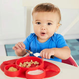 Silicon Micky Plate And 1 Spoon  1 Fork Card Paking ( 1 PC Product)