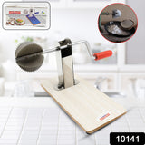 Stainless Steel Coconut Scraper With Wooden Base (1 PC)