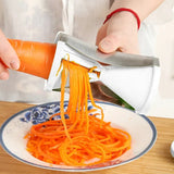 Portable Stainless Steel Handheld Spiral Spiralizer Peeler Vegetable Slicer for Salad and Fruit