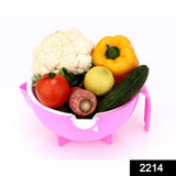 2214 Multi functional Vegetable Fruits Cutter Shredder With Rotating Drain Basket