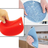 4 PC Silicon Hot Mat For Placing Hot Vessels And Utensils Over It Easily Without Having Any Visible Marks On Surfaces.