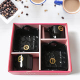 Play Station Ceramic Tea  Cups  Mug Set With Handle |Serving Bowl Milk Cup Coffee Cup Tea Cup Breakfast Cup | Drinking Mug Or Outdoor For Household Gift For Birthday Wedding Party (4 Pcs Set)