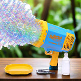 Rechargeable Big Powerful Machine Bubble Makers - Bubble Gun Toys for  Kids Adults, Rocket Boom Bubble Blower 69 Holes for Outdoor Birthday, Wedding Party ,Gift Camping Toy (Pack of 1)