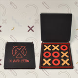 X & Zero Wooden Board Game | Board Games for Adults and Kids | Games for Kids | Kids Brain Development (1 Set)