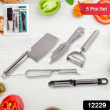 Multi functional Peeler , Grater , Fruit Peeler Kitchen Household Gadget Set (5 PC Set)