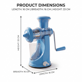 Manual fruit juicer machine dimensions 33 x 16 x 16 cm