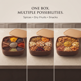 Multi compartment Indian spice box