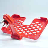 6496 Multi-purpose Wall Holder Stand For Charging Mobile Just Fit In Socket And Hang (Red)