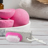 9352 Hand And Foot Brush With Pumice Stone To Remove Dead Skin  Callus Stone Foot Scrubber Pedicure Brush For Dead Skin