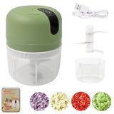 Wireless USB Rechargeable Mini Electric Garlic Machine  Chopper 3 Blades (250ml)