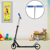 Foldable Leg Push Scooter for Boys and Girls Kids Ride On (4-8 Years Old Kids) Steel Frame Scooter Cycle with Height Adjustment for Boys and Girls Multicolor (1 Pc / 2 Wheel)