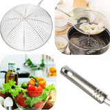 Large Oil Strainer To Get Perfect Fried Food Stuffs Easily Without Any Problem And Damage.