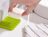 Silicone Soap Holder, Soap Dish Stand Saver Tray Case for Shower & Sink Accessories | Self Draining Drying Mat Silicone Soap Dish Holder Tray