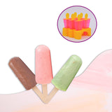 6 Pcs Set Kulfi Maker, Homemade PVC Ice Cream Maker Molds, Food Grade BPA Free Reusable Kulfi Mold Tray for Home & Kitchen (Pack of 1)