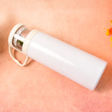 350 ML Stainless Steel Insulated Vacuum Bottle With Transparent Lid And Carry Handle | Leak-Proof Hot & Cold Thermos Flask