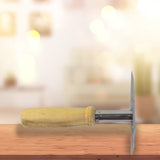 Kitchen Tools Wooden Handle Square Stainless Steel Potato Masher (1 PC)