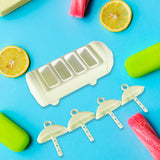 Cartoon Shape Mold ICE Candy, Popsicle Mold ICE, Plastic ICE Candy Maker KULFI Maker MOLDS Set with 4 Cups (1 PC/Multicolor)