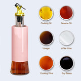 300 ML Olive Oil Dispenser Bottle Leakproof Condiment Glass Container Non- Drip Spout Soy Sauce Vinegar Cruet Bottle For Kitchen Cooking BBQ Fry For Kitchen Home