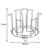 SS Round Glass Stand Used For Holding Sensitive Glasses And All Present In All Kinds Of Kitchens Of Official And Household Places Etc.