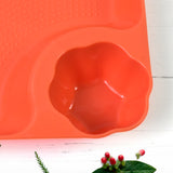 Plastic Plates With Dipping Saucer  Round Dip Part |Dumpling Plates with Sauce Compartment for Party Chips, Sushi, Dumpling, Snack with Round Dip Part(1 Pc -1816 CM)