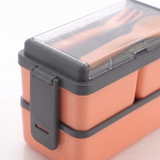 Plastic lunch box for school office and travel