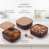 Plastic spice organizer box for kitchen