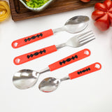24 - PCS Set Of Classic Cutlery Set For Dining Table Stainless Steel  Set With Stand (1 Set)