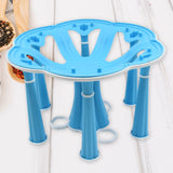 Miracle Plastic Glass Stand/Tumbler Holder/Glass Holder for Kitchen/Dining Table 6 Glasses Stand With 3 Pepper Salt Masala Box