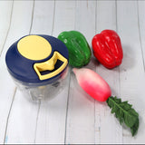 Chopper with 4 Blades for Effortlessly Chopping Vegetables and Fruits/Cutting/Blending for Your Kitchen (650ml)