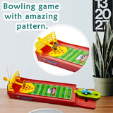 Mini Table Top Finger Football Game For Kids-desktop Game For Kids  Adults Fun Indoor Finger Bowling Game For Boys  Girls Family Board Game