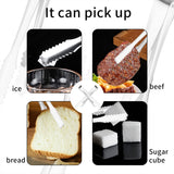 Stainless Steel Tong For Lifting Ice Cubes Sugar Cubes  Serving Tongs (13 Cm - 1 Pc)