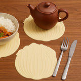 Anti-Slip , Heat-Resistant , Silicone Leaf Design Coaster Set (2 PC)