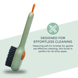 Multi Purpose Liquid Filling Shoe Cleaning Brush , Shoe Cleaning Brush with Soap Dispenser