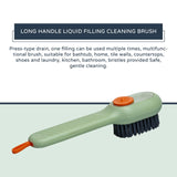 Multi Purpose Liquid Filling Shoe Cleaning Brush , Shoe Cleaning Brush with Soap Dispenser