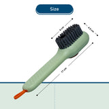 Multi Purpose Liquid Filling Shoe Cleaning Brush , Shoe Cleaning Brush with Soap Dispenser