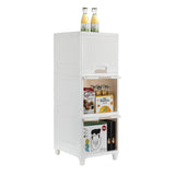 Multi purpose Storage Cabinet Storage Solutions Plastic Drawers  Multi Layer Wardrobe Storage Drawers  Foldable Multipurpose Drawer Units For Kitchen Bathroom Bedroom Cloth (3layer)