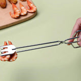 Multi Functional Metal BBQ Clip Tongs Clamp For Garbage Charcoal Serving Tools