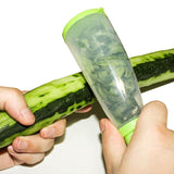 Kitchen Smart Multi functional Stainless Steel Blade Fruits And Vegetables Peeler with ABS Container