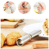 Stainless Steel Thumb Presser Salt and Pepper Grinder Tall Salt and Pepper Mill Shakers with Adjustable Coarseness & Stylish Design for Grinding Salt and Black Pepper (1 Pc)