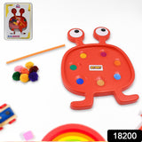 Fu Fu Monster Plastic Toy for Kids, Baby Activity Toys - Early Development and Learning Kids Toys for Boys Girls 3+ Years Age Multicolor Toy, Early Development and Learning Set