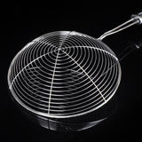 Large Oil Strainer To Get Perfect Fried Food Stuffs Easily Without Any Problem And Damage.