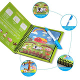 Magic Water Quick Dry Book Water Coloring Book Doodle With Magic Pen Painting Board