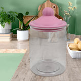 Transparent Kitchen Plastic Container Jar Set (2 Pcs Set  1100 ML Approx.)