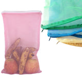 Fridge Bags For Fruits And Vegetables With Zip Net (Multicolor)