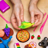 Non-toxic Creative 50 Dough Clay Mold 5 Different Colors (Pack Of 6 Pcs)