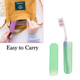 6pc Plastic Toothbrush Cover Anti Bacterial Toothbrush Container- Tooth Brush Travel Covers Case Holder Cases